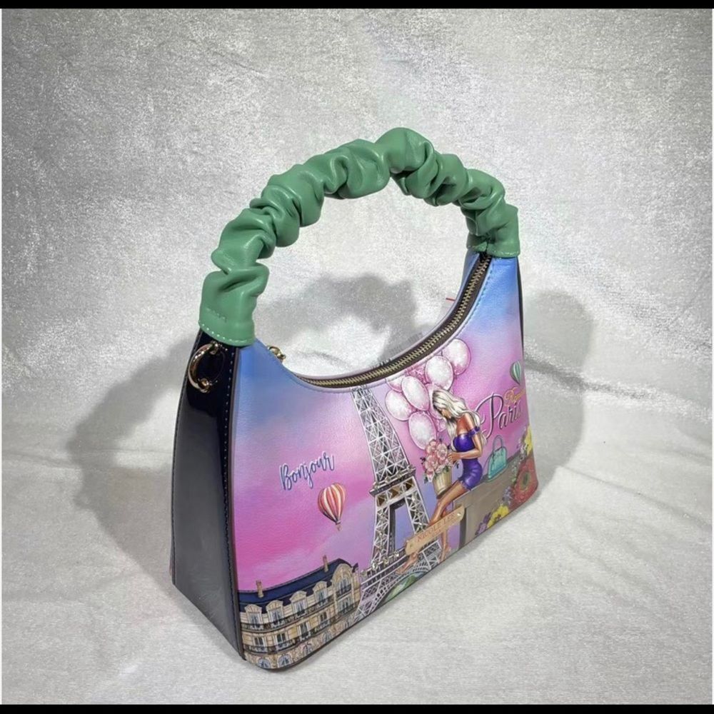 Nicole Lee “Romance in Paris” Scrunchie Shoulder Bag - Picture 2 of 4